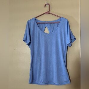 Patagonia Women's Short Sleeve Mindflow Top Violet Blue Size Large -NWT